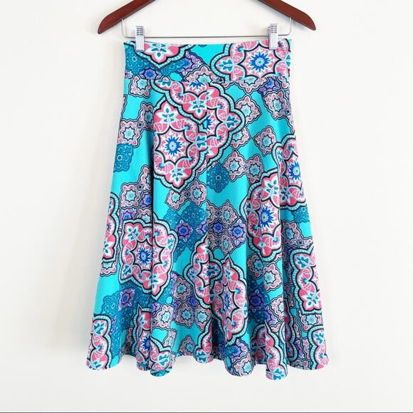 NEW Agnes & Dora mosaic print slip on midi skirt S NEW WITH TAGS - Picture 6 of 13